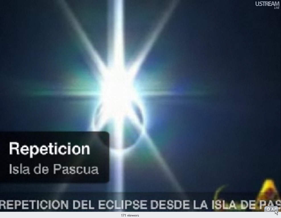 ECLISSE TOTALE DI SOLE IN STREAMING